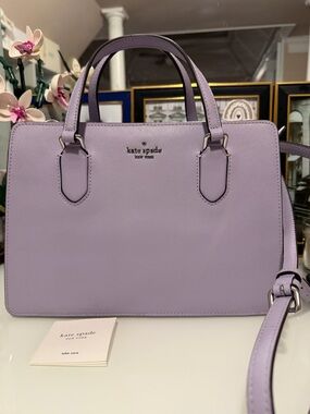 Like new kate spade Lavender Saffiano Leather Satchel crossbody//handbag 💜💜